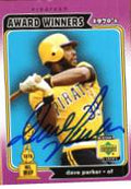 Autographed DAVE PARKER Pittsburgh Pirates UD 1970's Decade Card