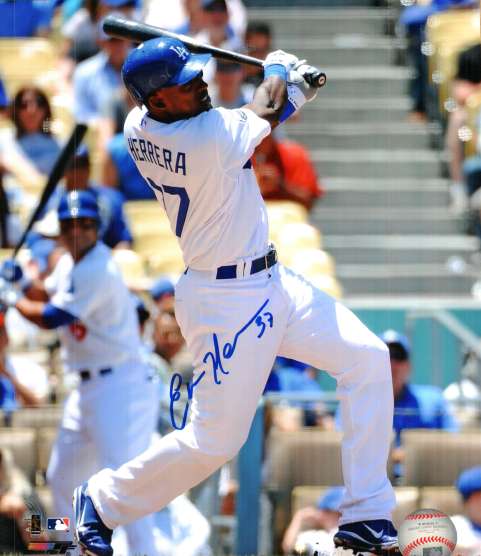 AUTOGRAPHED ELIAN HERRERA 8x10 Los Angeles Dodgers photo