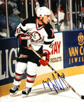Autographed GEOFF SANDERSON Buffalo Sabres Photo