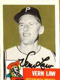Autographed  VERN LAW 1953 Topps Archives Card