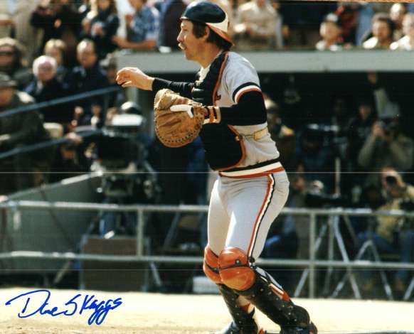 AUTOGRAPHED DAVE SKAGGS photo  Baltimore Orioles