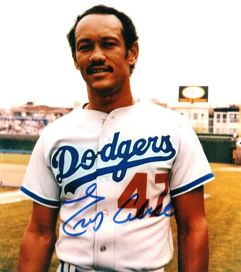 AUTOGRAPHED ENOS CABELL Los Angeles Dodgers photo