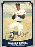 Signed ORLANDO CEPEDA Pacific Legends Card