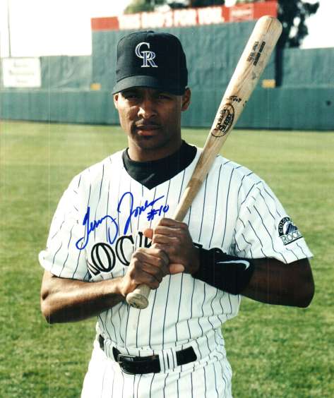 AUTOGRAPHED TERRY JONES 8X10 Colorado Rockies Photo