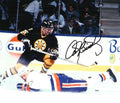 Autographed ANDY BRICKLEY Boston Bruins  Photo