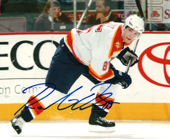 Autographed ROSTISLAV OLESZ Florida Panthers Photo