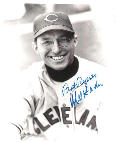 AUTOGRAPHED MEL HARDER 8X10 Cleveland Indians Photo