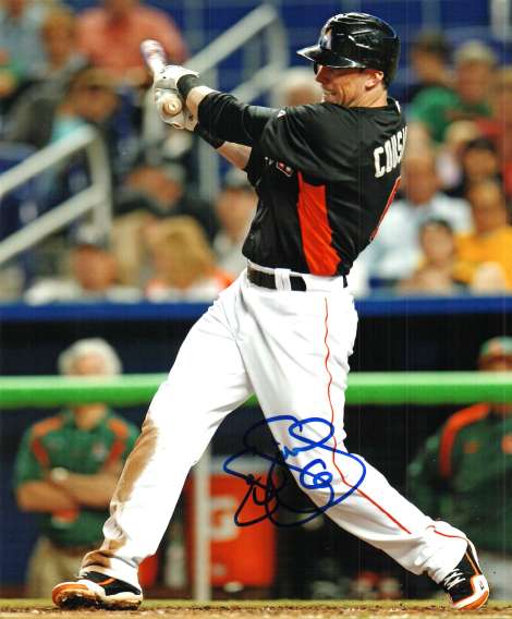 AUTOGRAPHED SCOTT COUSINS 8X10 photo Miami Marlins
