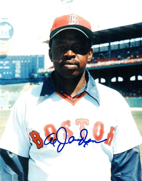 AUTOGRAPHED AL JACKSON  Boston Red Sox photo