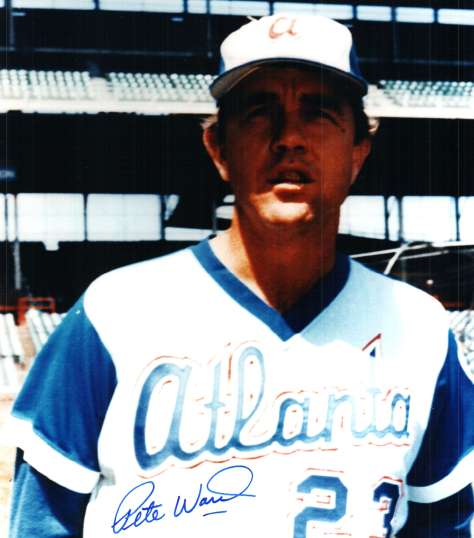 AUTOGRAPHED PETE WARD Atlanta Braves photo
