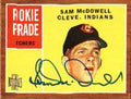 SAM MCDOWELL Autographed 2001 Topps Archive Card
