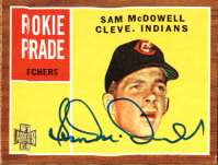 SAM MCDOWELL Autographed 2001 Topps Archive Card