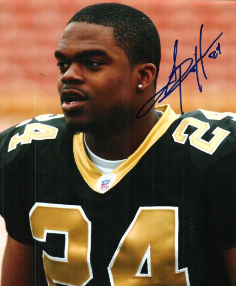 Autographed ANTONIO PITTMAN 8X10New Orleans Saints photo