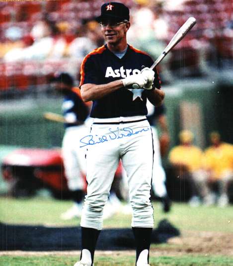 AUTOGRAPHED BILL VIRDON photo  Houston Astros