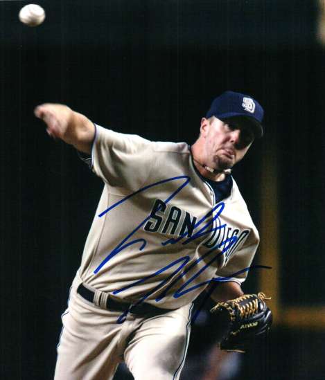 AUTOGRAPHED MIKE THOMPSON  SD Padres photo