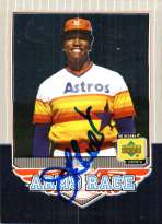 Autographed JR RICHARD UD 1970's Decade Card