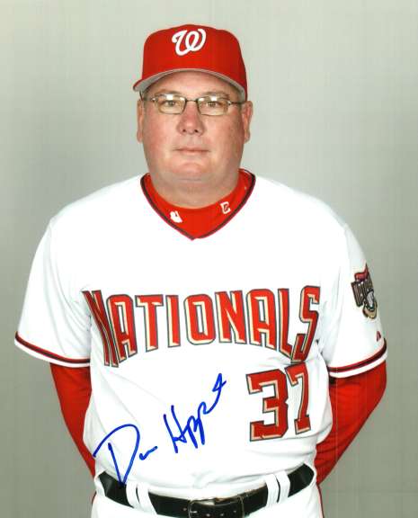 Autographed  DAVE HUPPERT Washington Nationals Photo