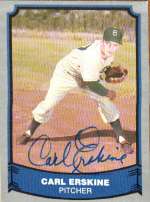 Autographed CARL ERSKINE Pacific Legends 1988 Card