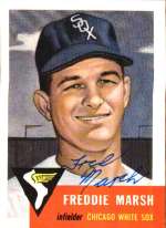 Autographed FREDDIE MARSH 1953 Topps Archives Card