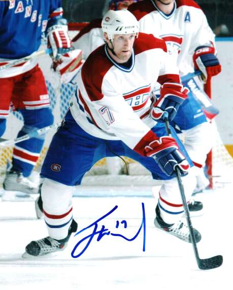 Autographed JASON WARD Montreal Canadiens Photo