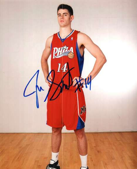 AUTOGRAPHED  JASON SMITH Philadelphia 76'ers photo