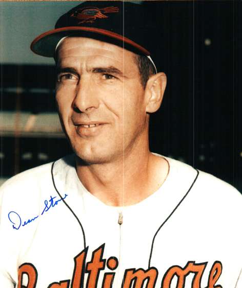 AUTOGRAPHED DEAN STONE photo  Baltimore Orioles