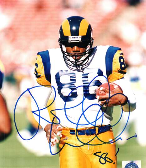 AUTOGRAPHED ROLAND WILLIAMS photo St Louis Rams