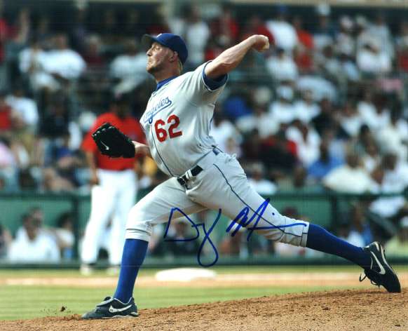 AUTOGRAPHED GREG MILLER Los Angeles Dodgers photo