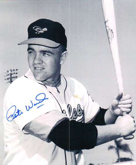 AUTOGRAPHED PETE WARD 8x10 Baltimore Orioles photo