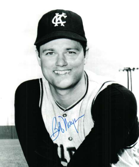 AUTOGRAPHED BOB MEYER photo  -  Oakland A's