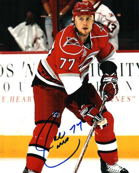 AUTOGRAPHED JOE CORVO 8X10  photo CAROLINA HURRICANES