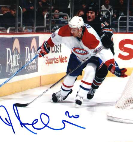 Autographed RICHARD ZEDNICK Montreal Canadiens Photo