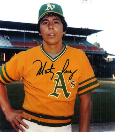 AUTOGRAPHED MARTY PEREZ photo  -  Oakland A's