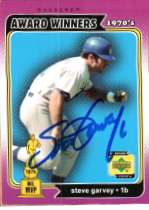 Autographed STEVE GARVEY UD 1970's Decade Card