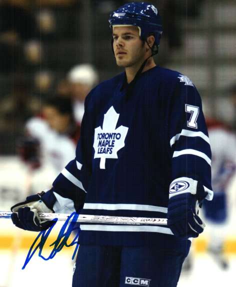 Autographed IAN WHITE  Maple Leafs  photo