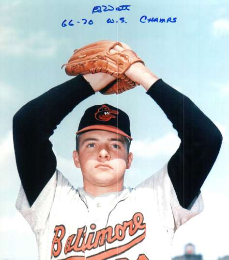 AUTOGRAPHED EDDIE WATT photo  Baltimore Orioles