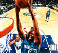 Autographed ELDEN CAMPBELL Hornets Photos