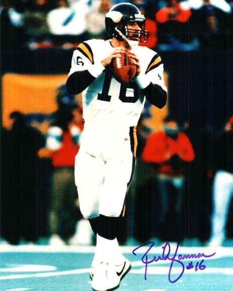 Autographed  RICH GANNON 8X10 photo - Minnesota Vikings