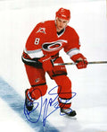 AUTOGRAPHED SANDIS OZOLINSH 8X10  photo CAROLINA HURRICANES