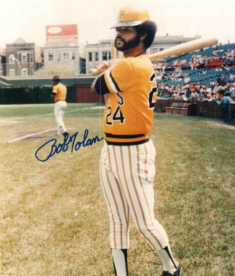 Autographed BOBBY TOLAN 8X10 Pittsburgh Pirates Photo