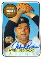 JOHNNY PODRES Autographed 2001 Topps Archive Card