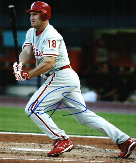 AUTOGRAPHED WES HELMS 8X10 Philadelphia Phillies Photo