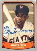 Signed MONTE IRVIN 1988 Pacific Legends Card