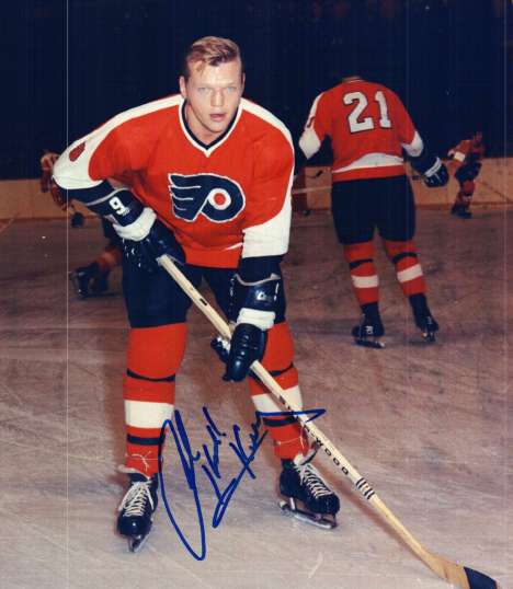 Autographed BOB KELLY 8X10 photo - Philadelphia Flyers