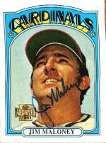 JIM MALONEY Autographed 2001 Topps Archive Card