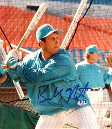 AUTOGRAPHED 8X10 photo BOBBY NATAL Florida Marlins