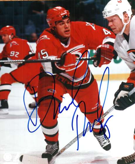 AUTOGRAPHED DAVID TANABE 8X10  photo CAROLINA HURRICANES