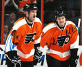 Autographed IAN LAPERRIERE & DAN CARCILLO 8X10 photo - Philadelphia Flyers