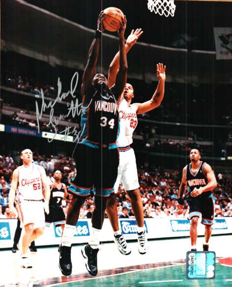 Autographed  MICHAEL SMITH Grizzlies Photo