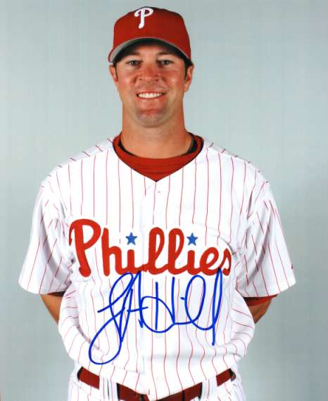 AUTOGRAPHED J A HILL photo  Philadelphia Phillies